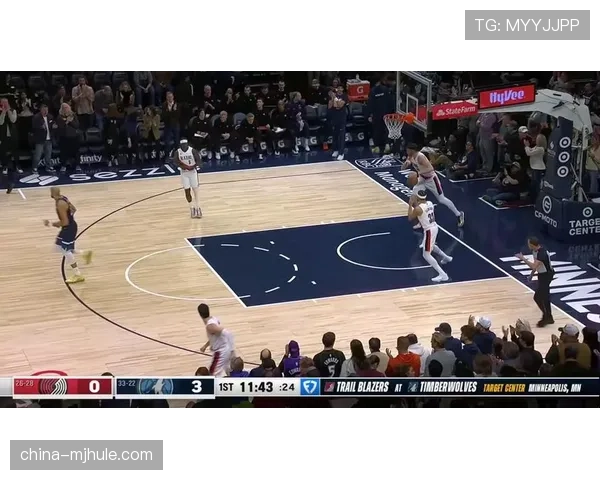 森林狼主场24分大胜开拓者 兰德尔41分7篮板展现全明星内线统治力